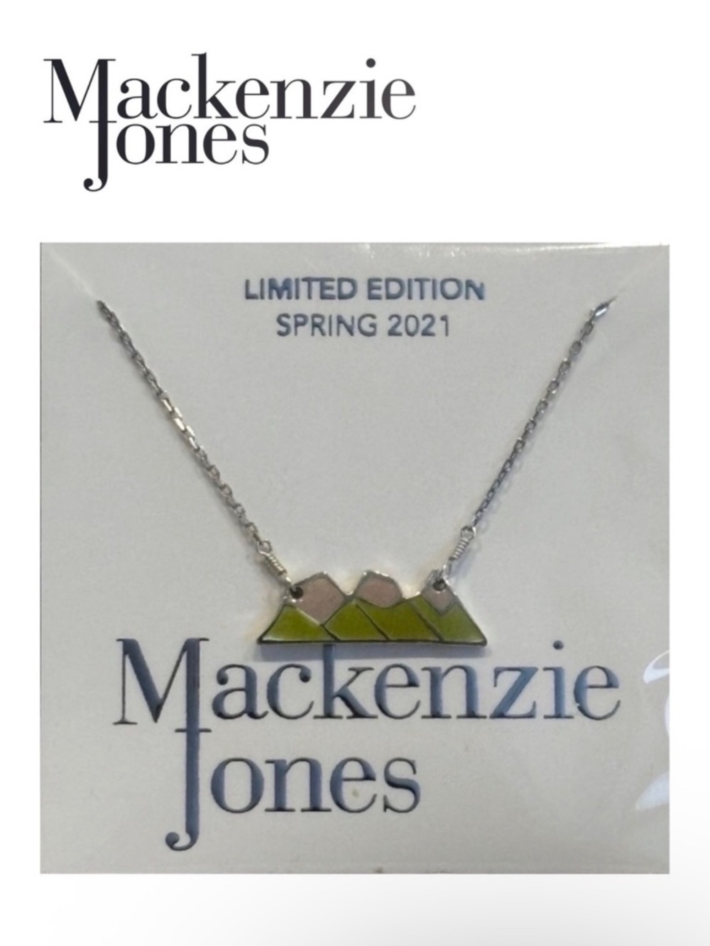 Mackenzie Jones Limited Edition Three Sisters Mountain Sterling Silver Necklace